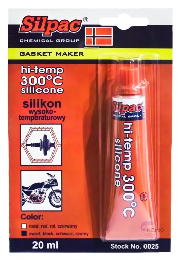 SILIKÓNOVÁ SADA TESNENIA VYSOKÁ TEPLOTA 300°C SILPAC BLACK