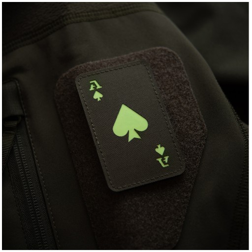 ACE OF SPADES AKO PIK M-Tac FLUO OLIVOVÁ NÁPLATA ZNAKU