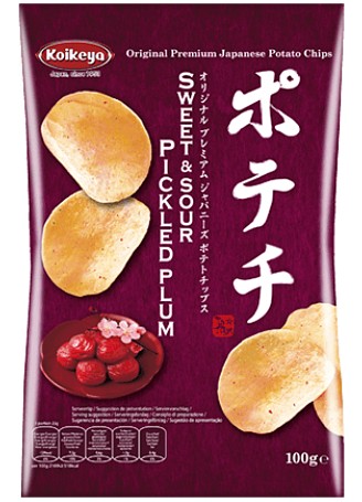 Zemiakové lupienky Potechi Umeboshi 100g Koikeya