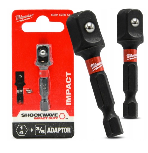 Milwaukee Impact Adapter od 1/4 do 3/8 HEX ADAPTÉR štvorcový 4932478054