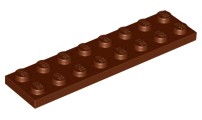 LEGO 3034 TANIER 2x8 hnedá NOVINKA (20g) 8 ks