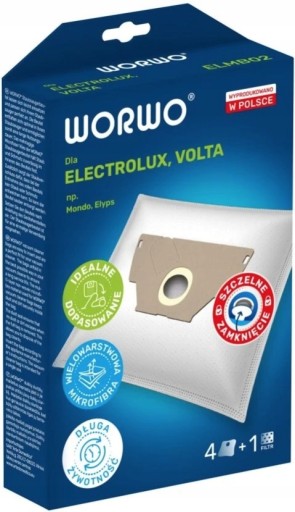 Worwo ELMB02K Electrolux vrecká do vysávača 4 ks