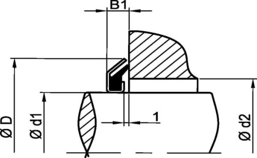 Alphaseal RC tesnenie 25x40x4mm
