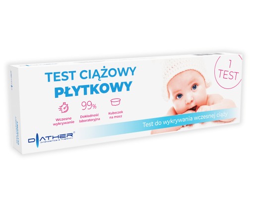 Diather hCG tehotenský test doštička 1 balenie.