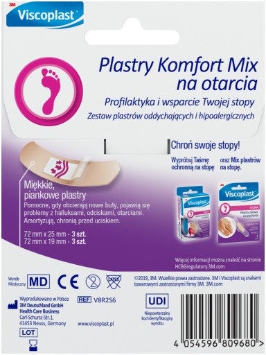 VISCOPLAST KOMFORT Zmes na odreniny 6 ks