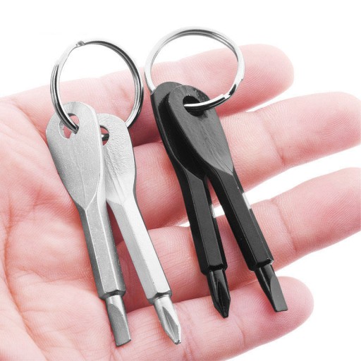 MINI SKRUTKOVAČ KĽÚČOVKA EDC PLOCHÝ KRÍŽOVÝ PRÍvesok