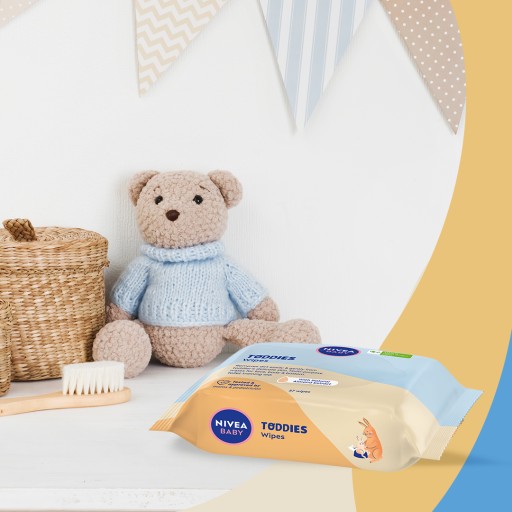 NIVEA BABY TODDIES Vlhčené obrúsky pre deti - jemné 57 ks.