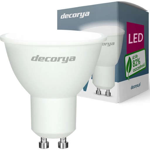 EFEKTÍVNA LED ŽIAROVKA SMD CCD PREMIUM GU10 10W 4000K DENNÁ BIELA FARBA