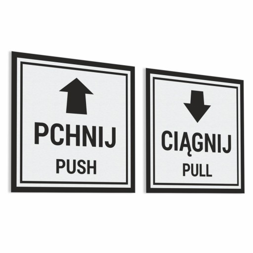 Push Pull - Push Pull - samolepky 10x10