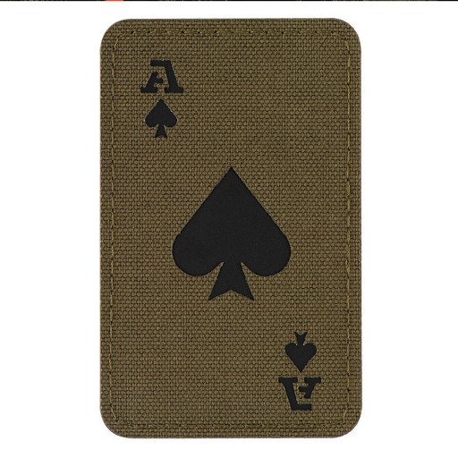 ACE OF SPADES AKO SPADES ZNAK ZÁPLATA LASEROVÝM REZANÝM M-TAC ZELENÁ
