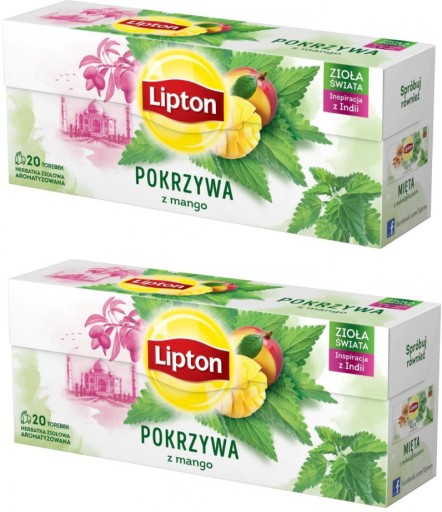 Lipton bylinný čaj žihľava mango 40ks x 1,3g