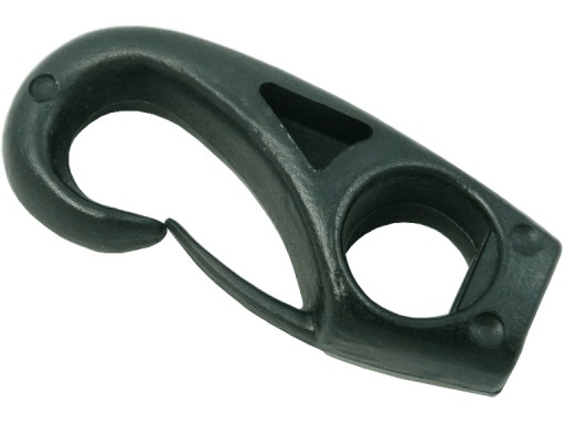 Karabína na gumu 8 mm, čierna