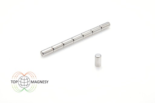Neodymový magnet valcový MW 4x8 mm N38 10 ks.