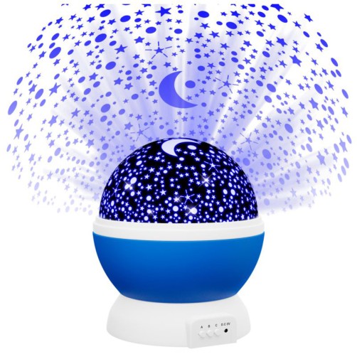 NOČNÁ LAMPA SKY STARS PROJEKTOR LAMPA PROJEKTOR ZMENA FARBY 2v1 XL