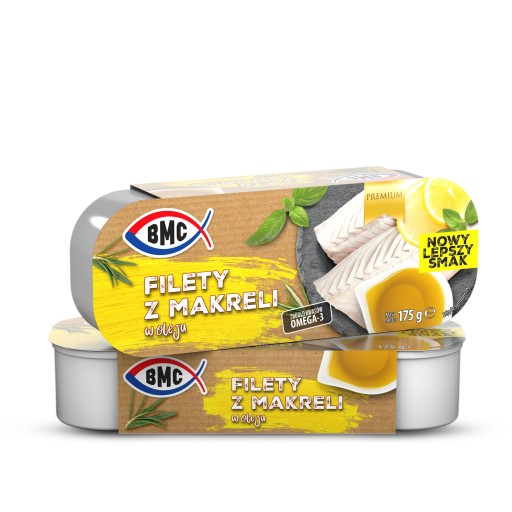 Filety z makrely v BMC oleji 175 g
