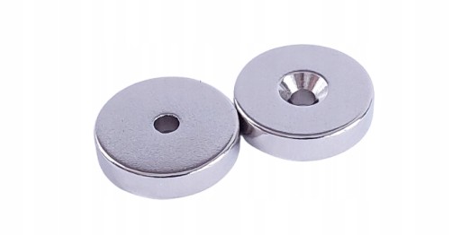 10 x Neodymový prstencový magnet 12-7/3,5x3 N38