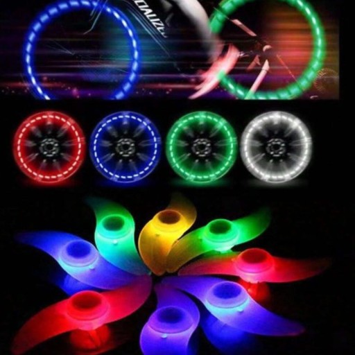 4x LED BICYKLOVÉ SVETLÁ NA RAČOCH KRYTU BICYKLA