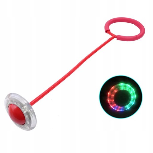 HULA HOP ŠVIHADLO NA NOHÁCH OSVETĽOVANIE LED SKIPPER HRAČKA PRE DETI HULA-HOP