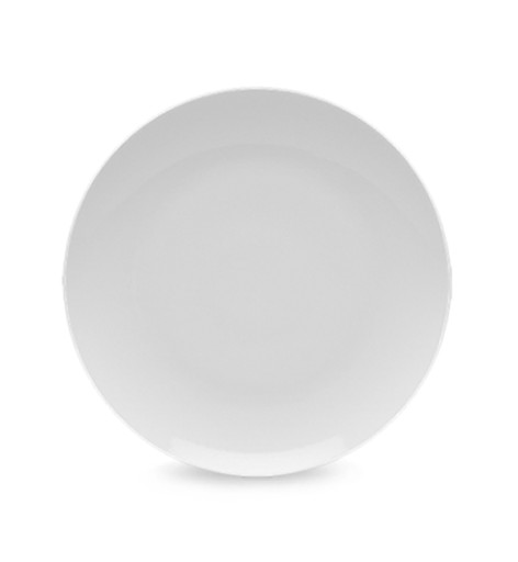 Jedálenský tanier, plytký, 27 cm, biely porcelán Boss LUBIANA
