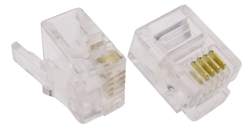 6P4C zástrčka RJ11/RJ14 (10 ks) /1192-10