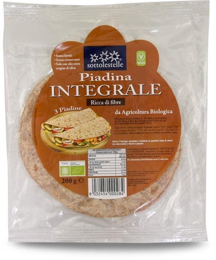 PIADINA CELOZRNNÁ BIO 200 g - SOTTOLESTELLE
