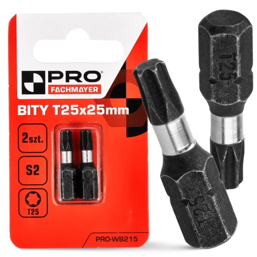 Nárazový bit Nárazové bity TX25 25mm | Nárazový bit pre skrutkovač 2 ks.