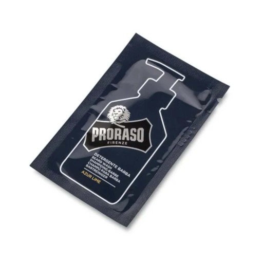 Proraso Azur Lime šampón na fúzy 4 ml - vzorka starostlivosti o fúzy