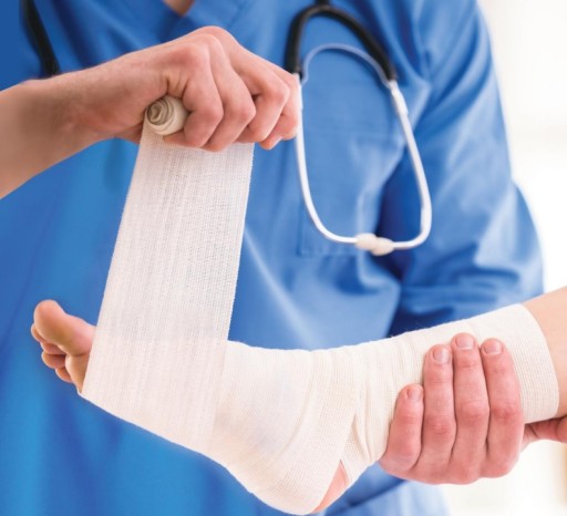 ELASTICKÁ TKANÁ BANDÁŽ 5mx12cm + PAP SVORKA