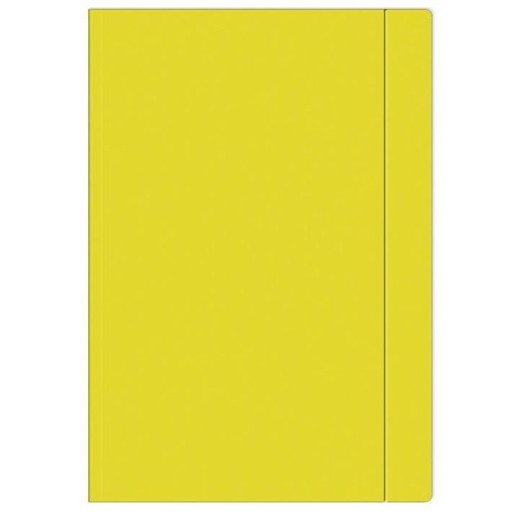 Leporelo s gumičkou A4+ FLUO žltá INTERDRUK