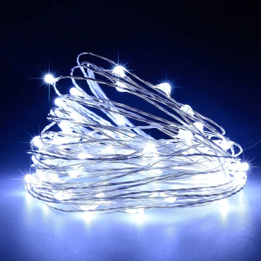 20 LED MicroLED SVIETIDIEL NA VIANOČNÝ STROMČEK NAPÁJANÝCH BATÉRIOU