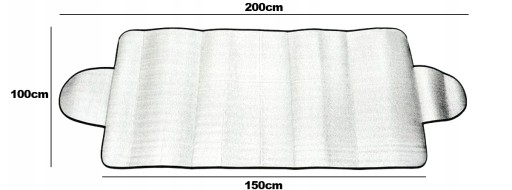 ROHOŽKA NA SLNEČNÚ CLONU PRE SKLO M 100x200