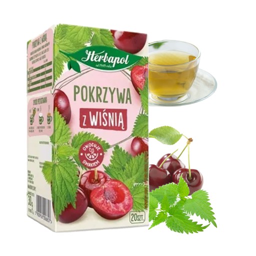 ŽIHĽAVA S VIŠŇOU HERBAPOL čaj BYLINKOVÝ ovocný čaj 20 Vrecúšok