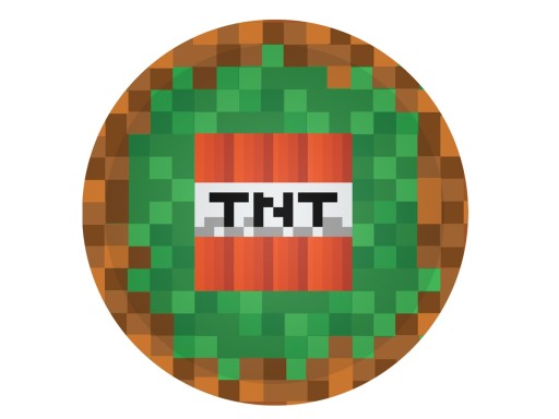 Sada tanierov a pohárov TNT na záhradnú párty gril minecraft párty