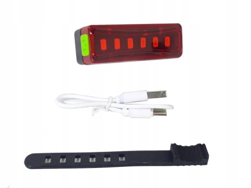 Cyklistické zadné svetlo bicyklové LED USB osvetlenie