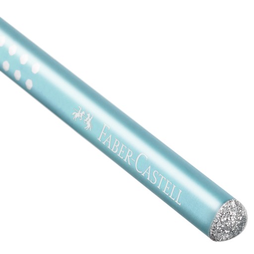 Ceruzka Sparkle Pearl Faber-Castell B, tyrkysová