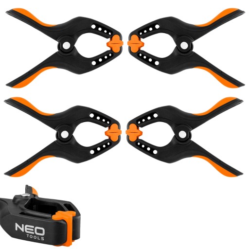 4 x NEO CARPENT CLAMP PRUŽINA MODELOVACÍ KLIP 75 mm, Rozteč 3