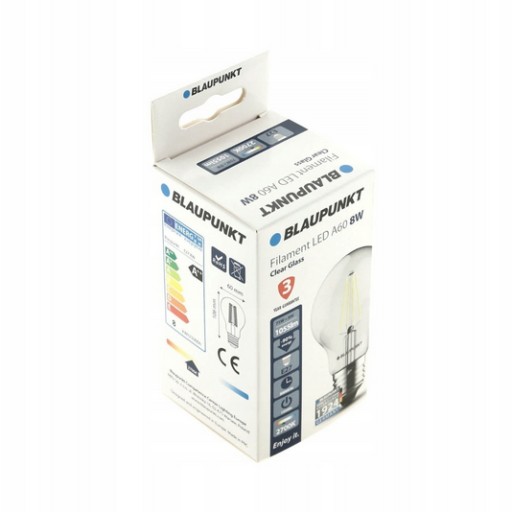 Blaupunkt LED žiarovka E27 8W A60 stmievateľné podkrovné nástenné svietidlo + zdarma