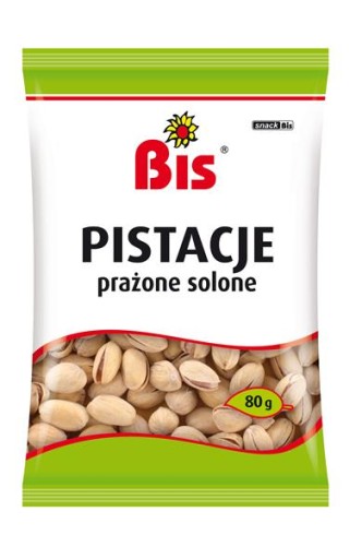 PISTÁCIE PEČENÉ SOLENÉ, PRÍRODNE OTVORENÉ 80g