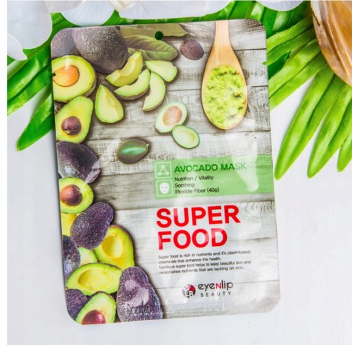 Zvlhčujúca maska proti vráskam KOREAN AVOCADO TV MASK