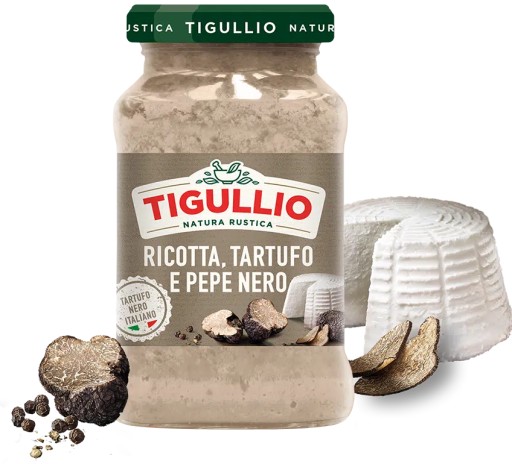 TIGULLIO ricotta omáčka, hľuzovky a čierne korenie 185g