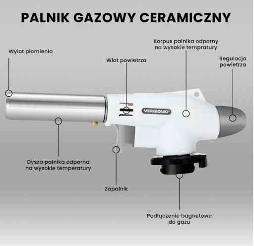 KERAMICKÝ PLYNOVÝ HORÁK NA PLYNOVÚ NÁPLŇ