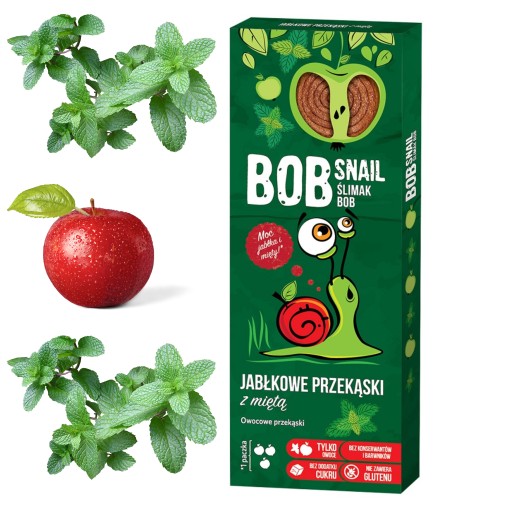 BOB SLIMÁK 30g. slimák Apple Mint snack