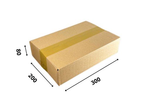 Kartónová krabica 300x200x80, kartónová krabica 3W, sada 30 ks. Rozmer A