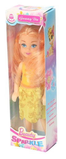 MÓDNE OBLEČENÁ BÁBIKA mini bábika 13cm FARBY