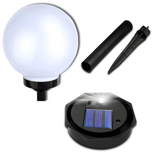 Garden Lamp LED SOLAR guľové solárne záhradné svietidlá biele 10 CM do záhrady