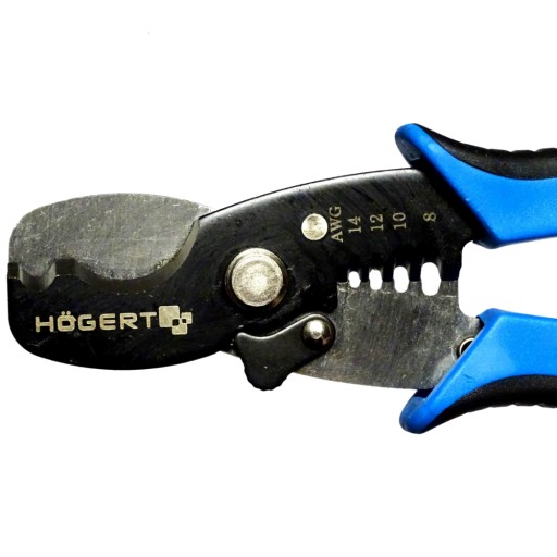 Kliešte 2v1, strihanie drôtov do 10 mm² a odizolovanie 8,0 mm² Hogert