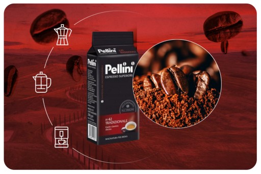 Pellini Espresso n'42 Tradizionale 250g mleté