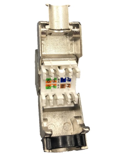 Zásuvkový modul RJ45, kat. 6A, bez náradia, tienený DN-93617 W15J