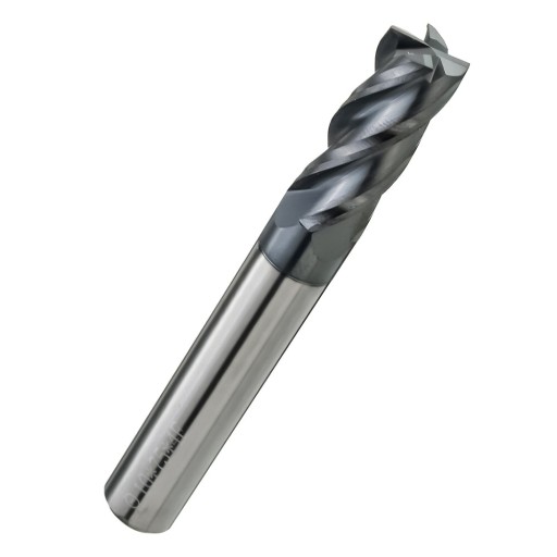 Tvrdokovová fréza VHM Fi4mm 4 čepele 45HRC AlTiN