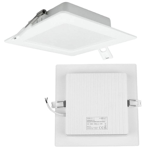 LED lampa zapustená štvorcový držiak lampy 18W 4000K neutrálny